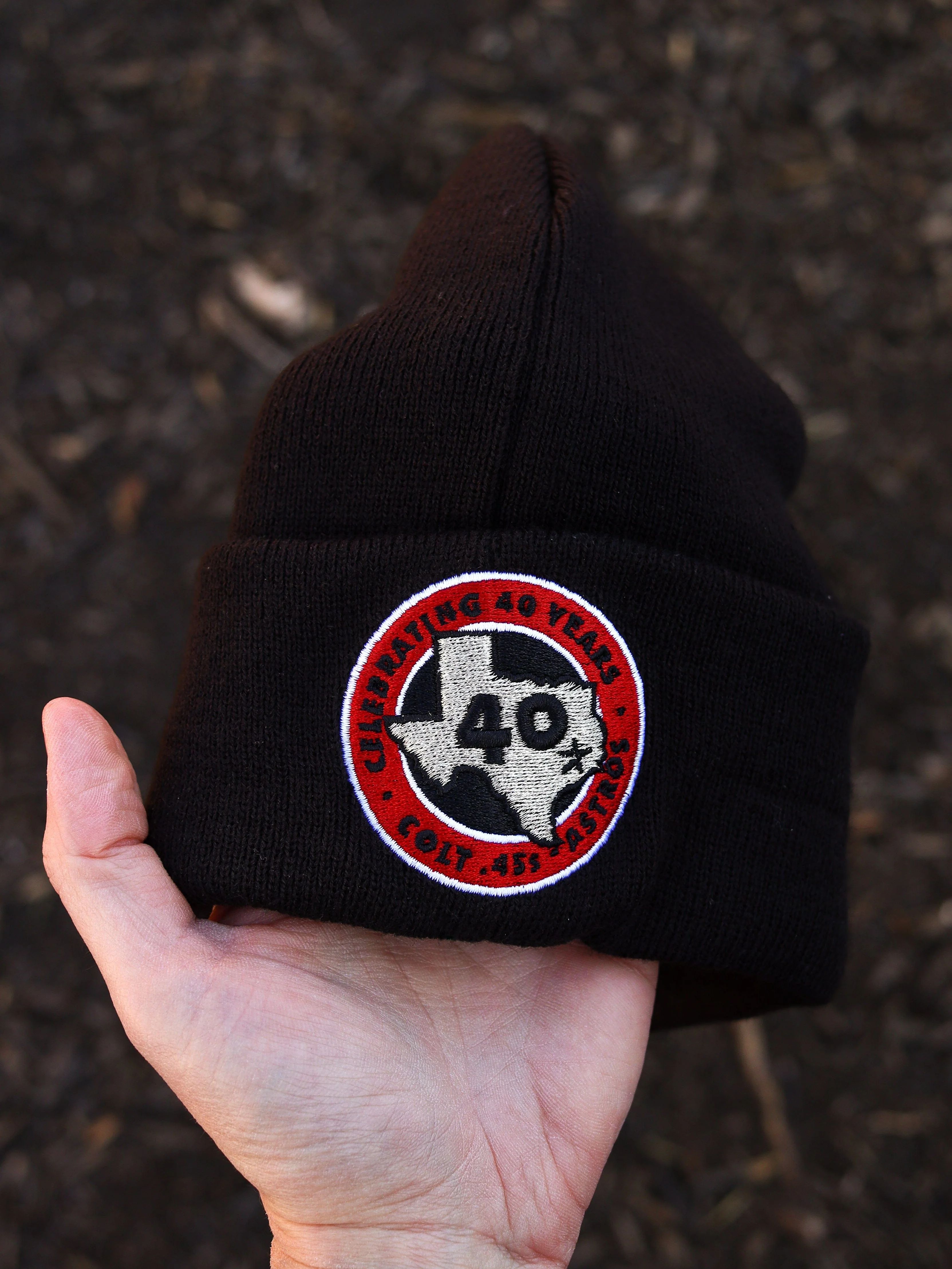 Astros (black beanie) (40 year patch) - Image 3