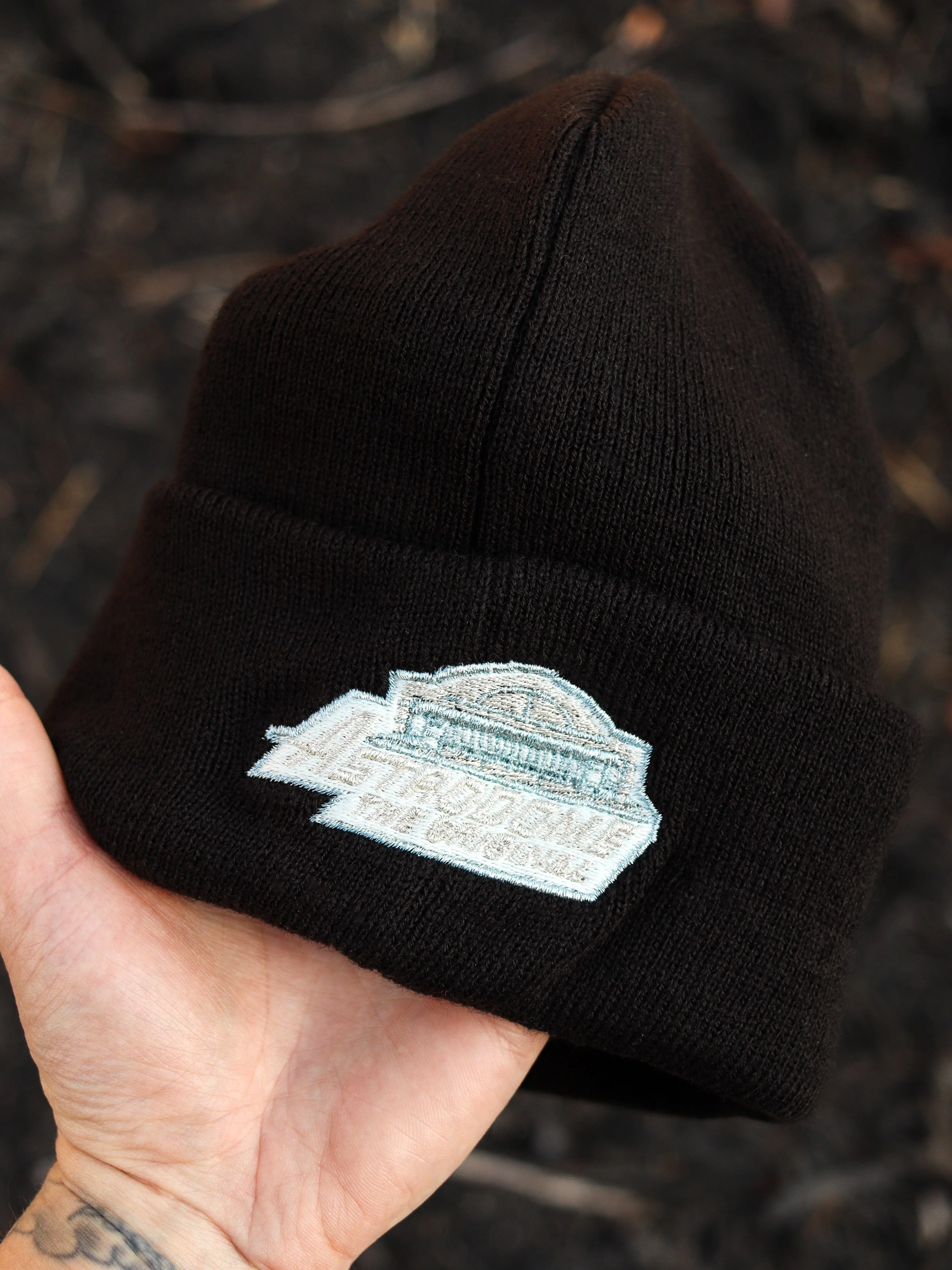 Astros (black beanie) (astrodome patch) - Image 3