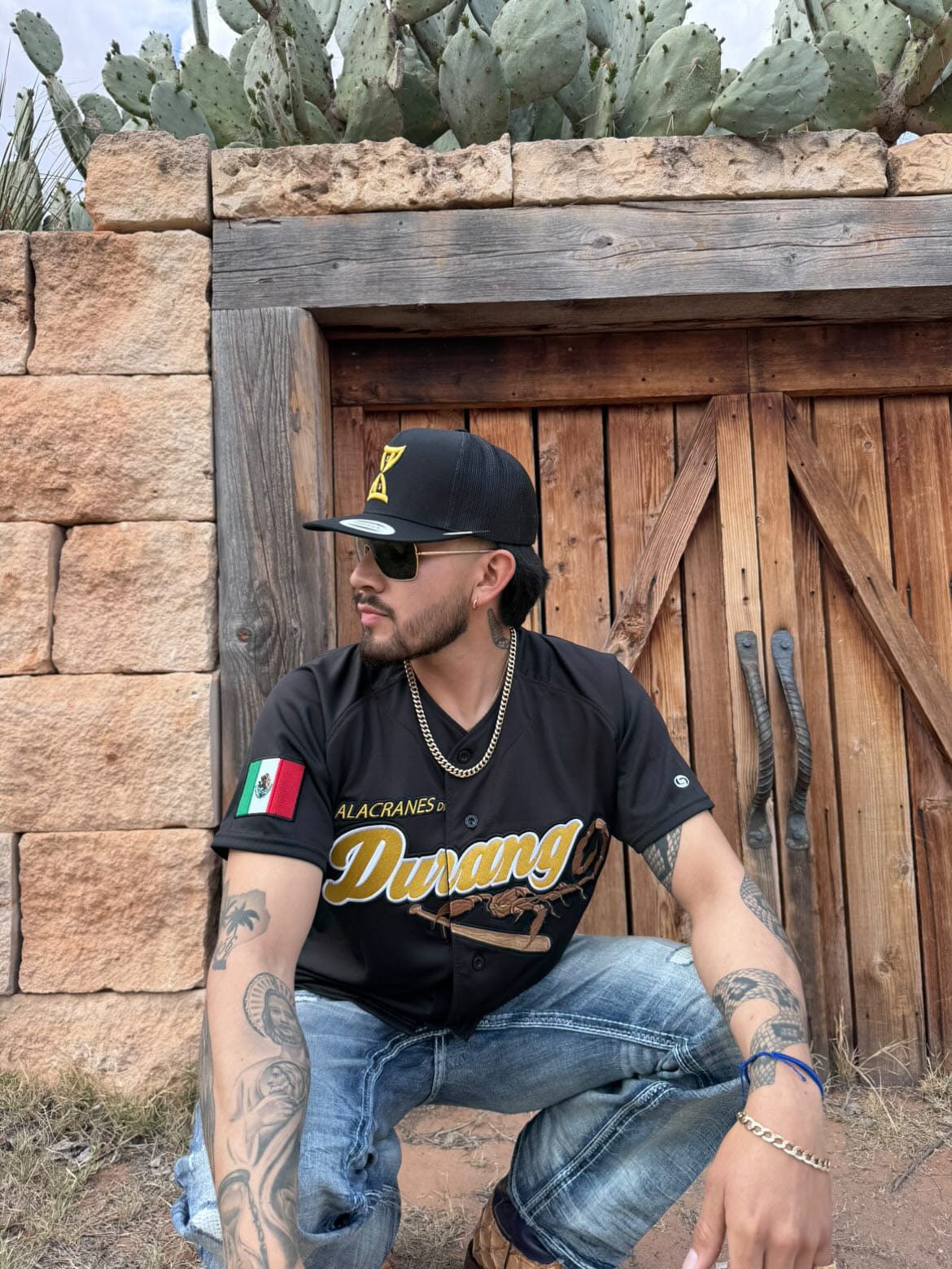 (BLACK) LOS Alacranes De Durango Jersey - Image 7