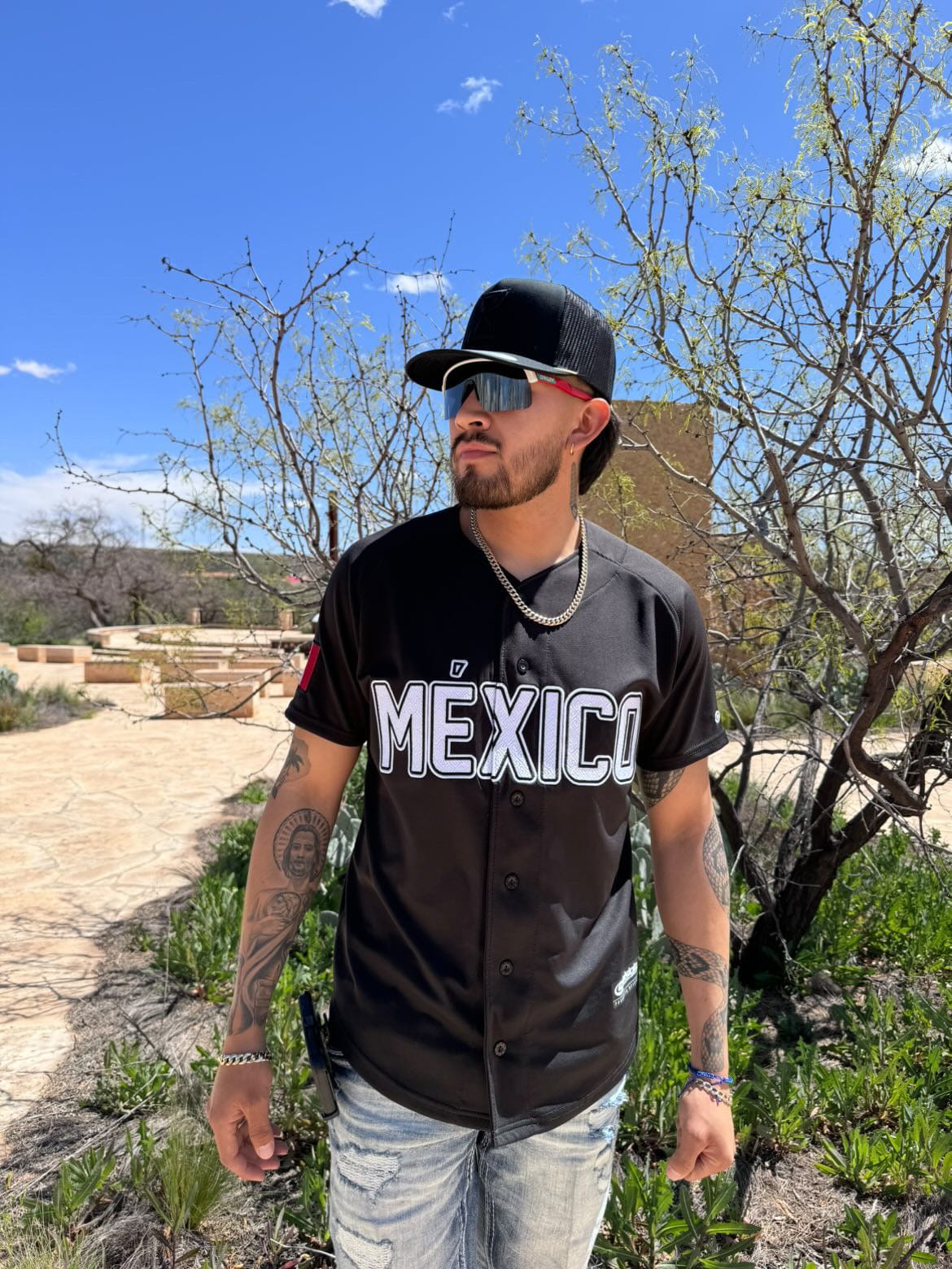 Black/White MEXICO Jersey - Image 3