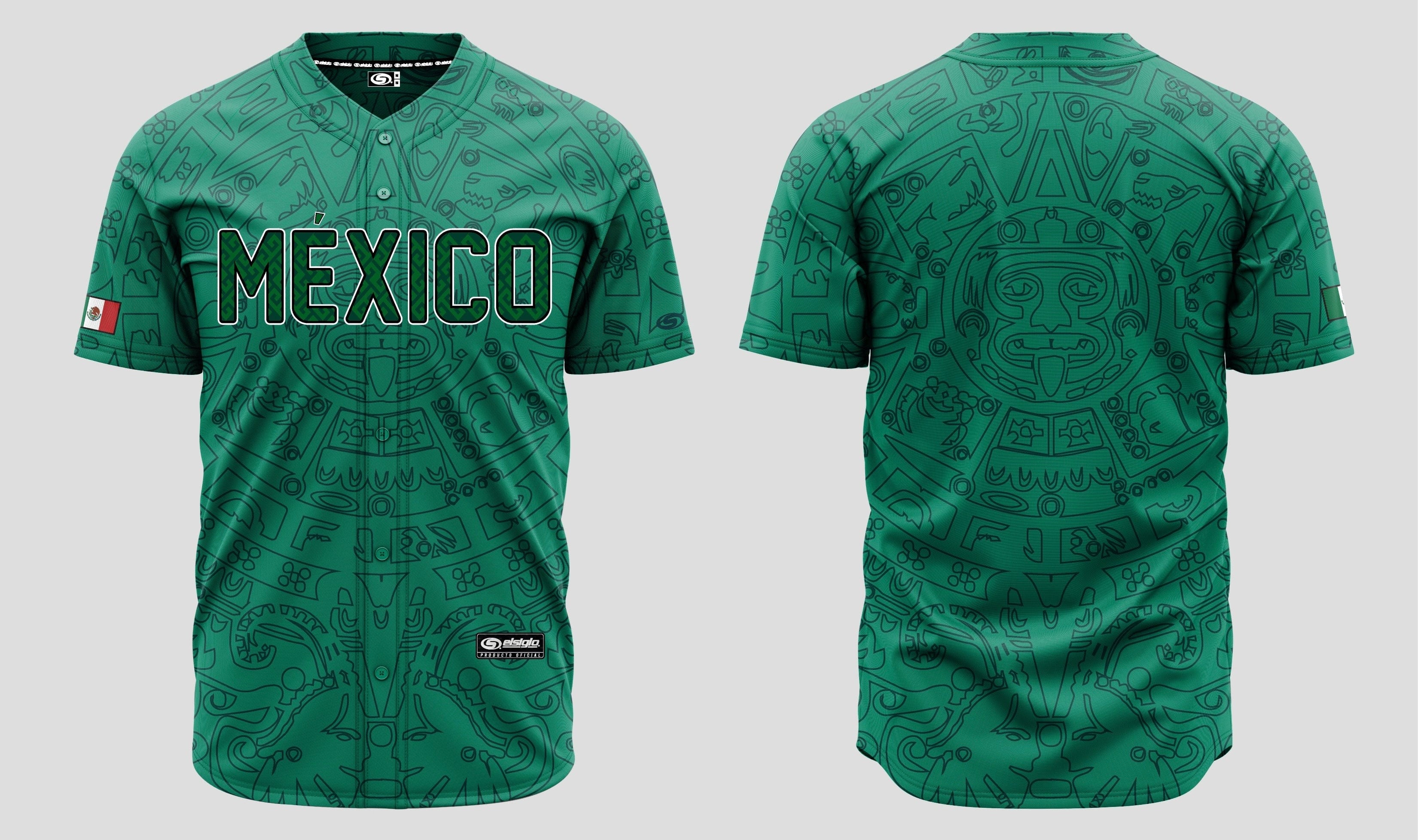 (Green) Aztec México Jersey - Image 11