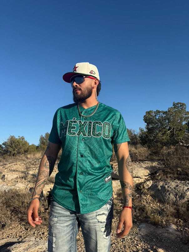 (Green) Aztec México Jersey - Image 6