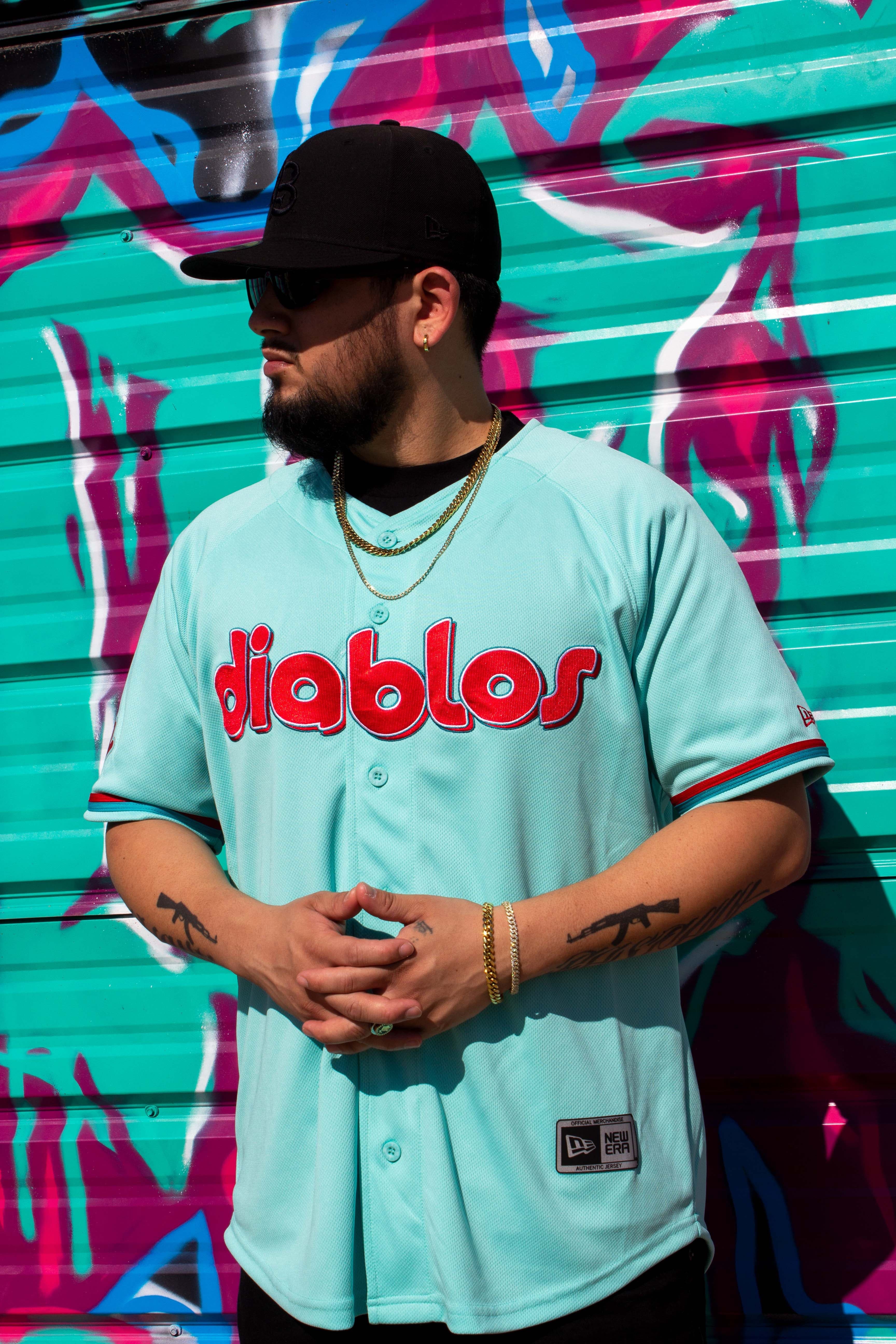 (Tiffany Blue) Diablos De Mexico Jersey - Image 3
