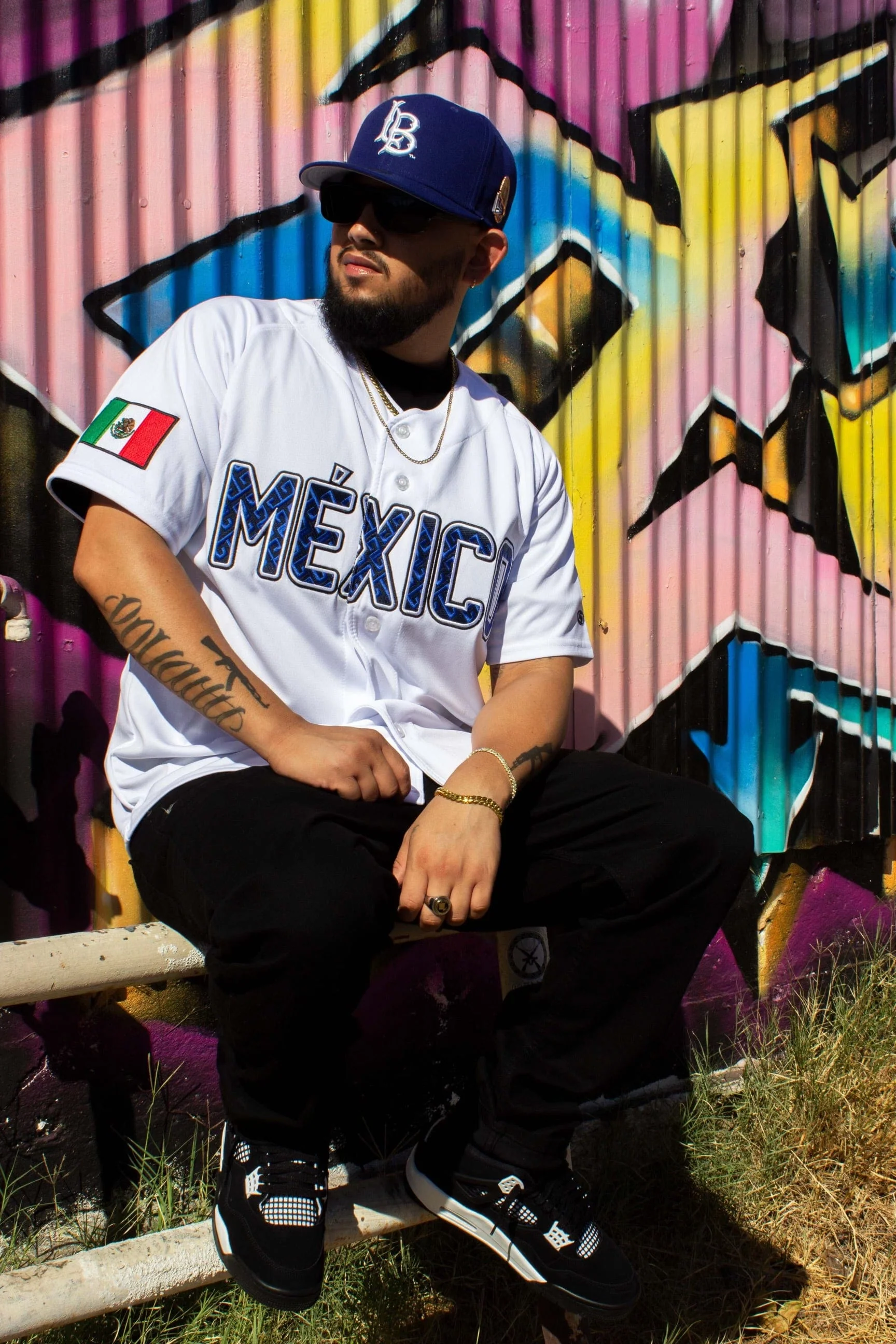 (White/Navy blue) Mexico Jersey - Image 5