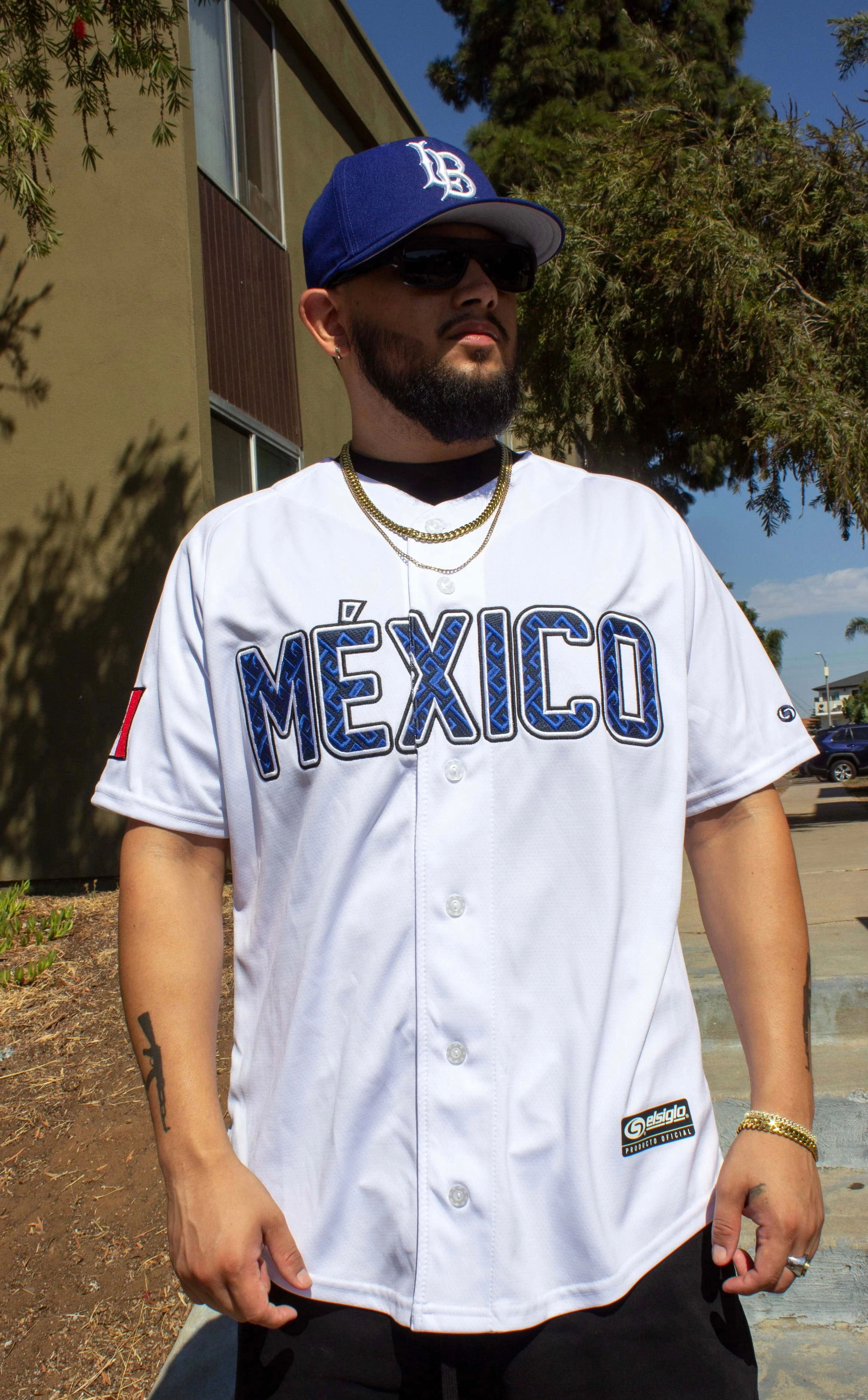 (White/Navy blue) Mexico Jersey - Image 6