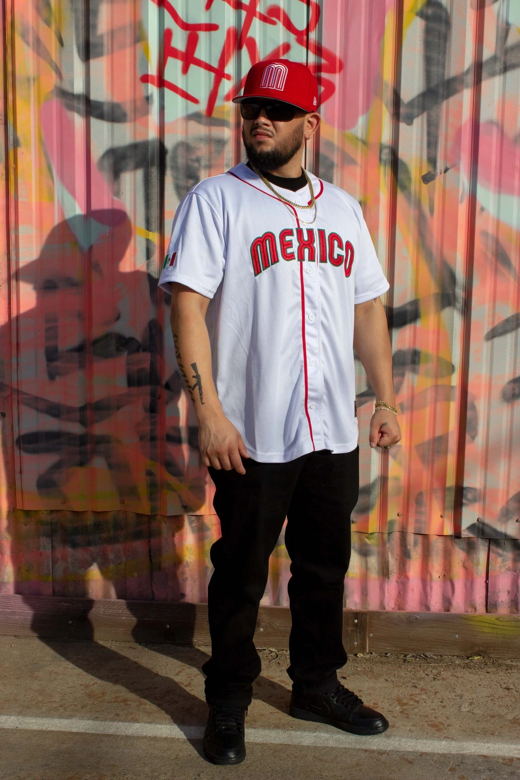 White/Red Mexico Jersey - Image 3